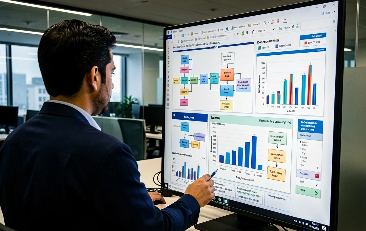 Visualizing data logic